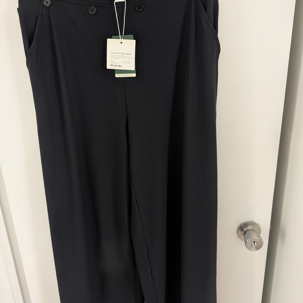 HALARA Elegant Black Wide Leg Pants